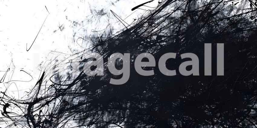 Chaotic ink pen or marker scribble texture background - Ai Generated