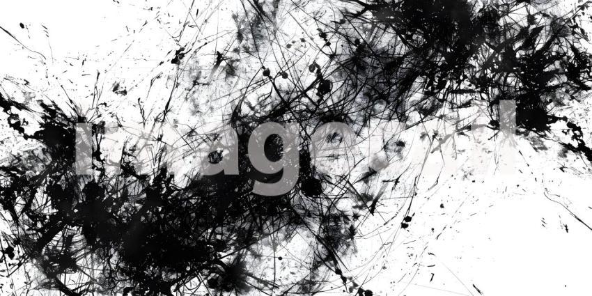 Chaotic ink pen or marker scribble texture background - Ai Generated