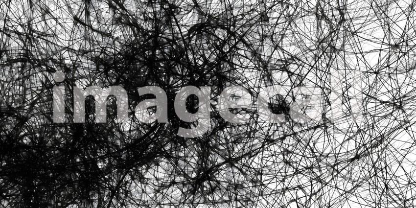 Chaotic ink pen or marker scribble texture background - Ai Generated