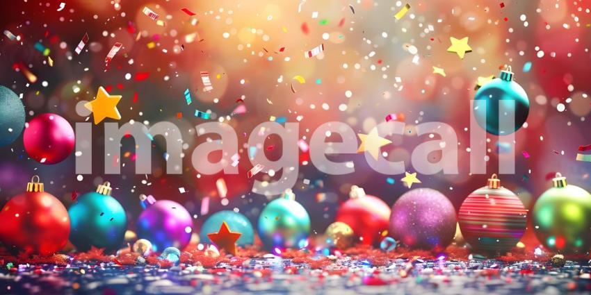 Colorful Celebration Background, Celebration Background Bursting with Color Balloons - Ai Generated