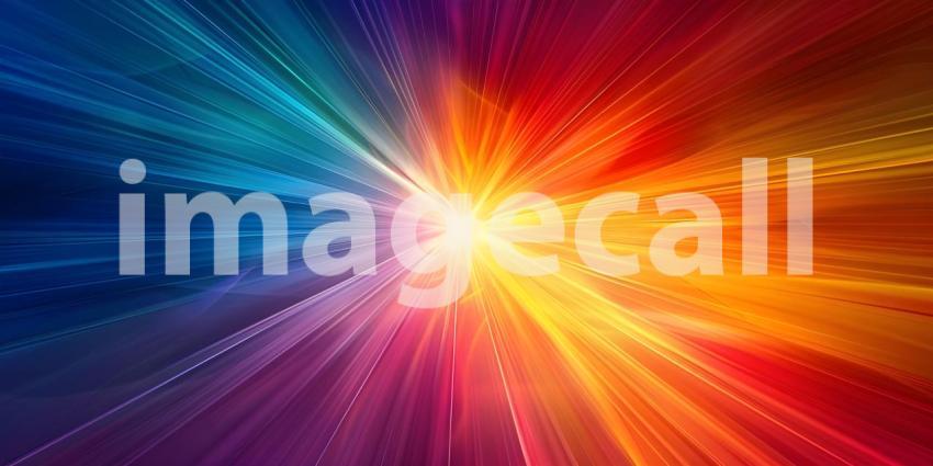 Colorful ray beam background - Ai Generated