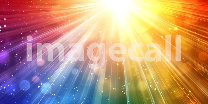 Colorful ray beam background - Ai Generated