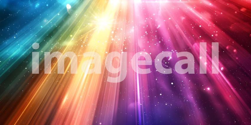 Colorful ray beam background - Ai Generated