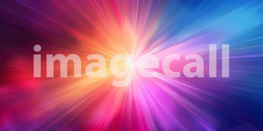 Colorful ray beam background - Ai Generated