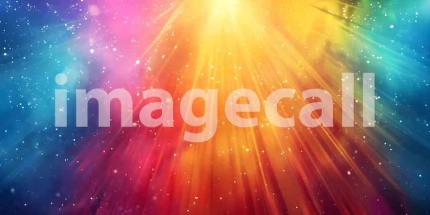 Colorful ray beam background - Ai Generated
