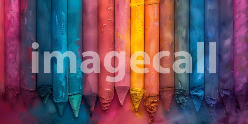 Texture Background with Crayon Marks, Background with Crayon Texture - Ai Generated