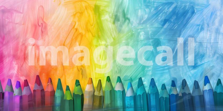 Texture Background with Crayon Marks, Background with Crayon Texture - Ai Generated