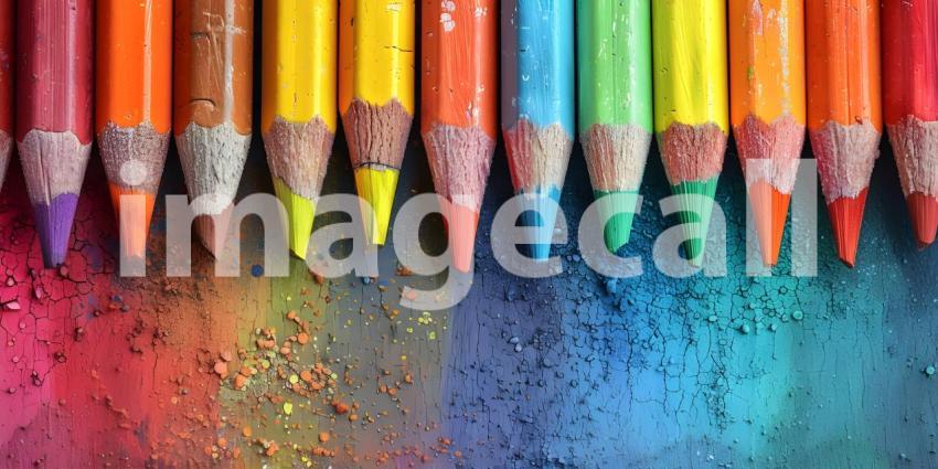 Texture Background with Crayon Marks, Background with Crayon Texture - Ai Generated