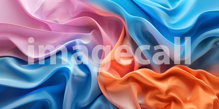 Abstract Colorful Wavy background with spectrum - Ai Generated