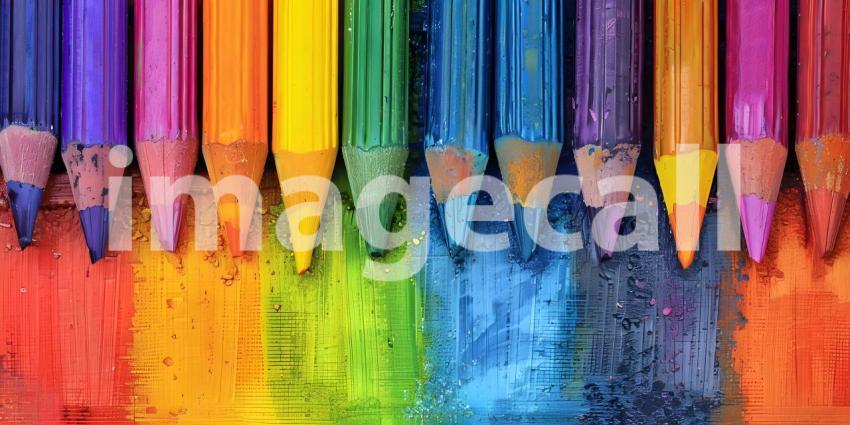 Texture Background with Crayon Marks, Background with Crayon Texture - Ai Generated