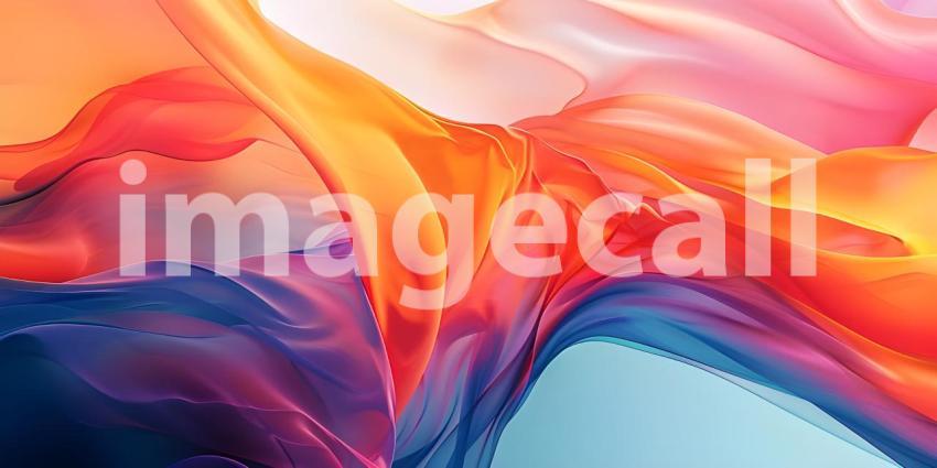 Abstract Colorful Wavy background with spectrum - Ai Generated
