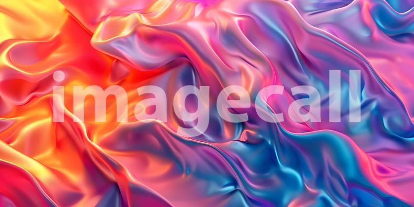 Abstract Colorful Wavy background with spectrum - Ai Generated