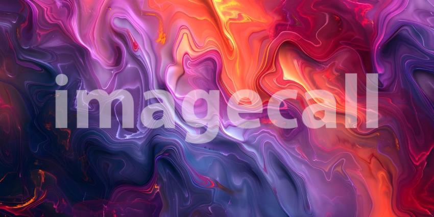 Abstract Colorful Wavy background with spectrum - Ai Generated