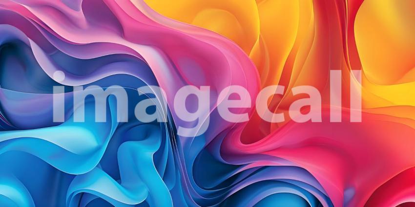 Abstract Colorful Wavy background with spectrum - Ai Generated