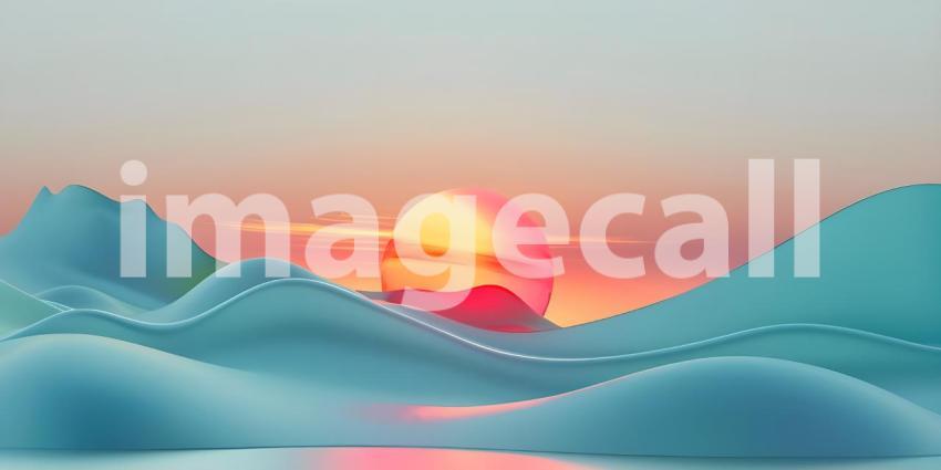 Abstract Colorful Wavy background with spectrum - Ai Generated