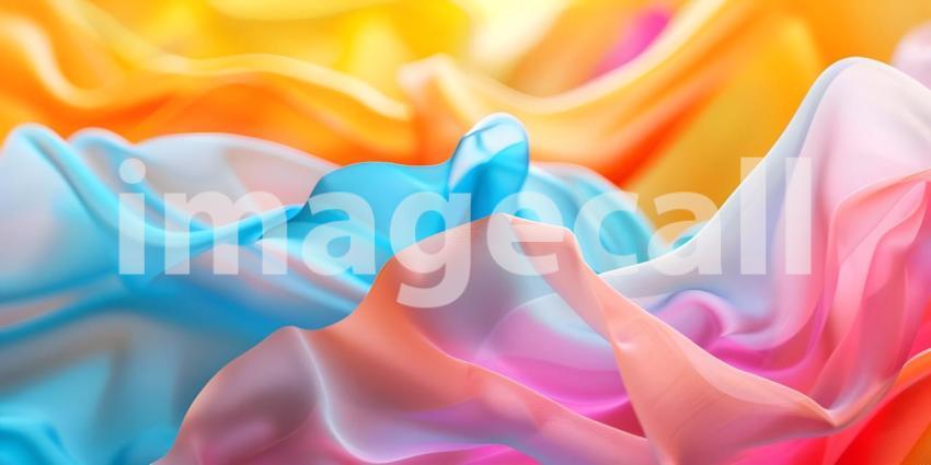 Abstract Colorful Wavy background with spectrum - Ai Generated