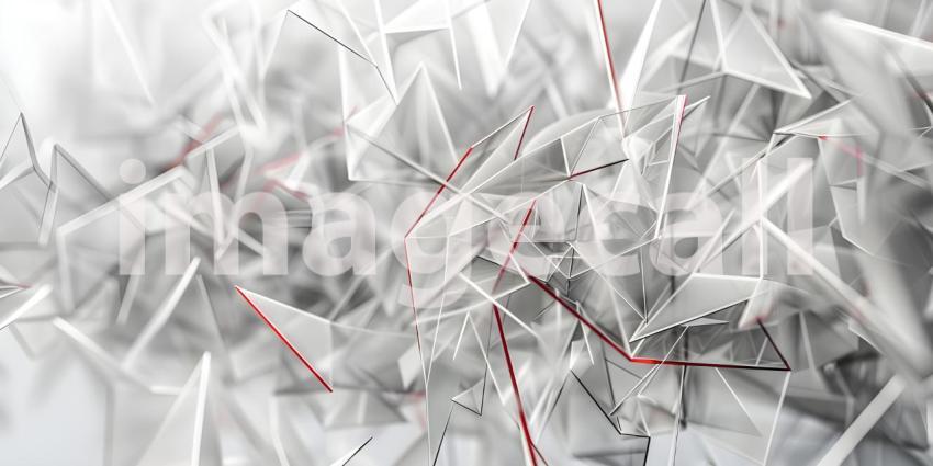 Scattered Geometric Line Shapes Abstract background - Ai Generated