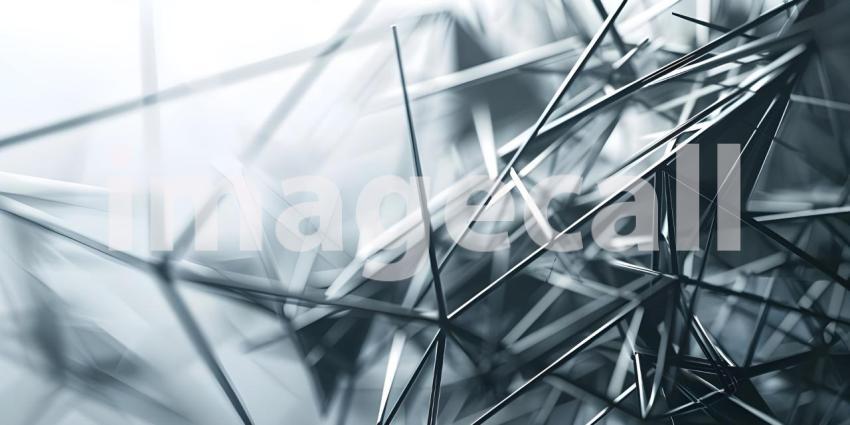 Scattered Geometric Line Shapes Abstract background - Ai Generated