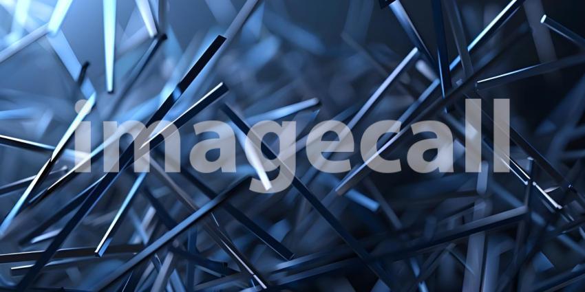 Scattered Geometric Line Shapes Abstract background - Ai Generated