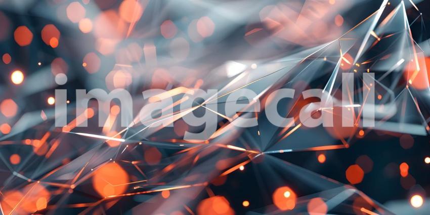 Scattered Geometric Line Shapes Abstract background - Ai Generated