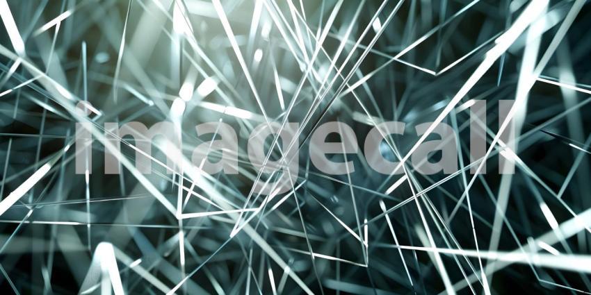 Scattered Geometric Line Shapes Abstract background - Ai Generated