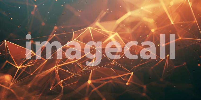 Scattered Geometric Line Shapes Abstract background - Ai Generated