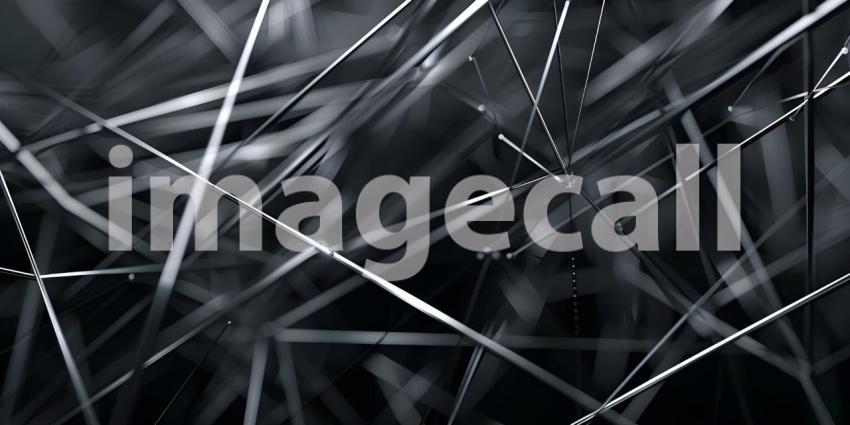 Scattered Geometric Line Shapes Abstract background - Ai Generated