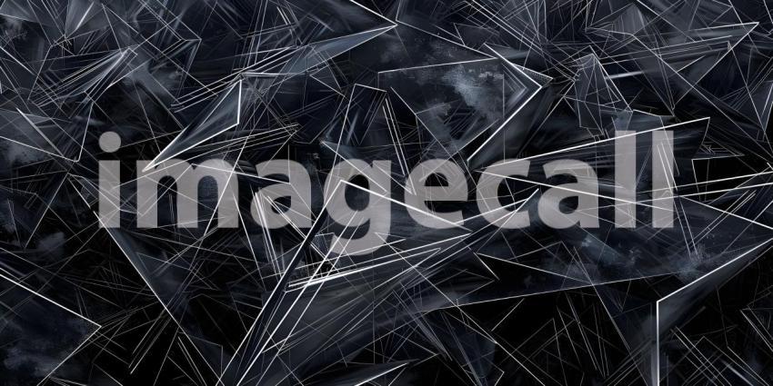 Scattered Geometric Line Shapes Abstract background - Ai Generated