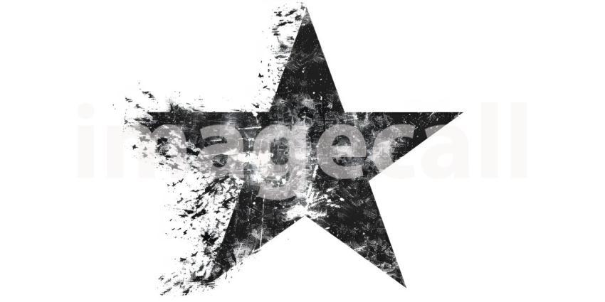Star doodle Art on white background - Ai Generated