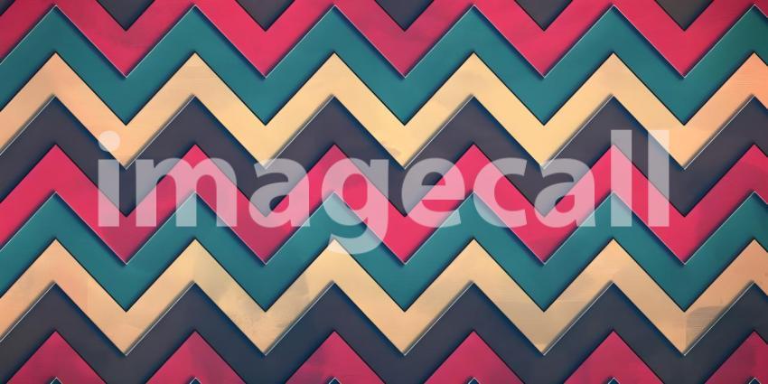 Zigzag seamless pattern background - Ai Generated