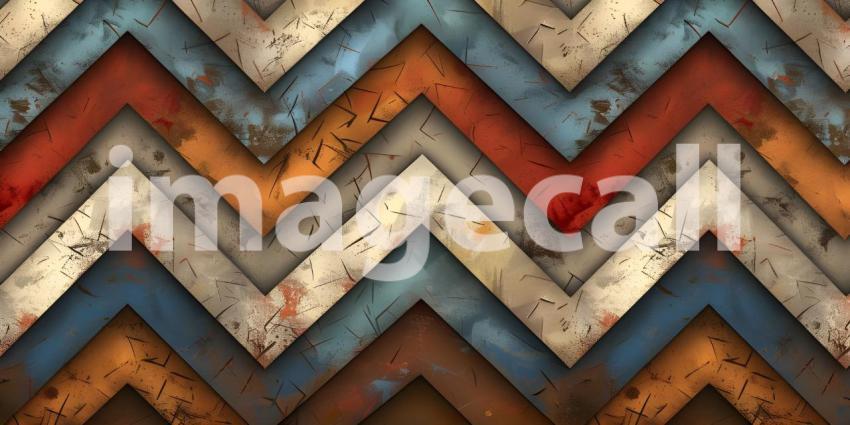 Zigzag seamless pattern background - Ai Generated