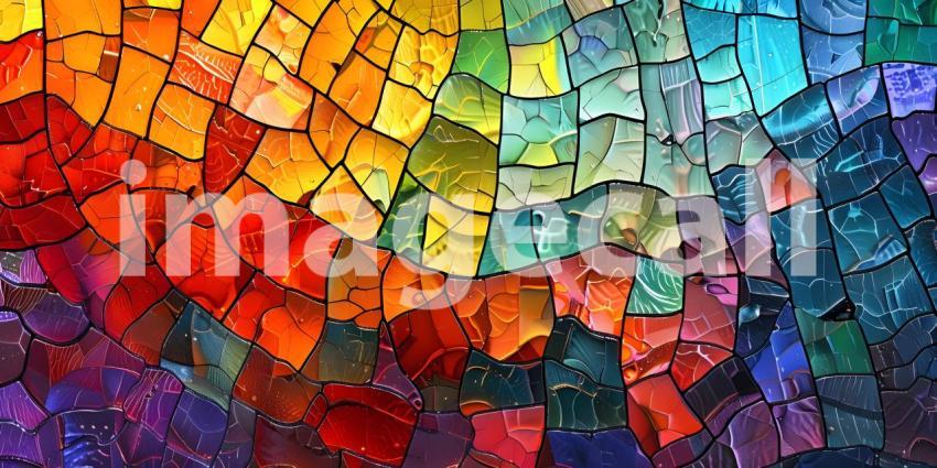 Abstract multicolored saturated bright art background in the for