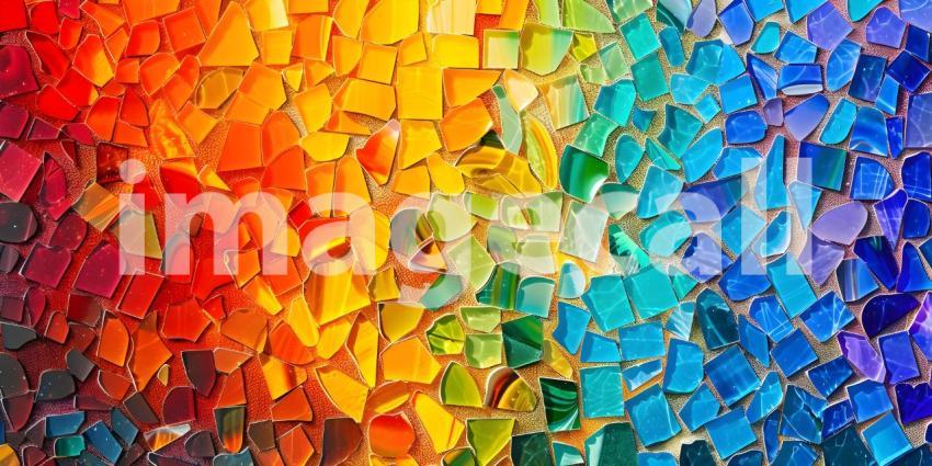 Abstract multicolored saturated bright art background in the for