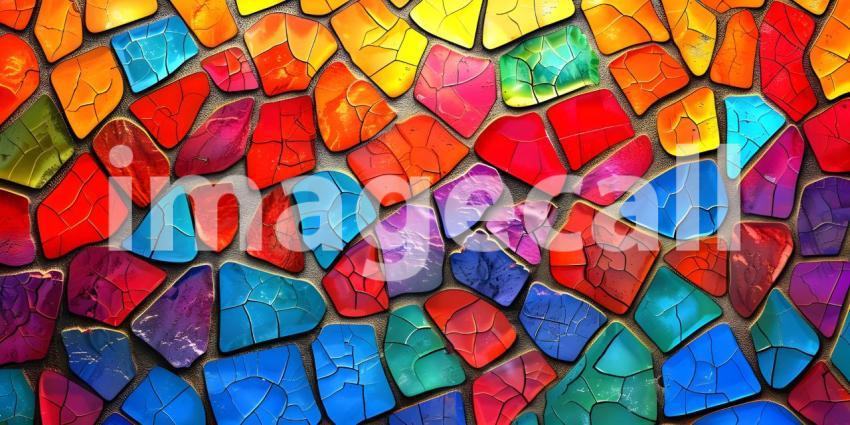 Abstract multicolored saturated bright art background in the for