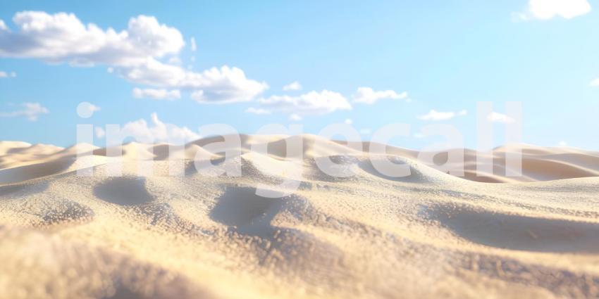 Beautiful Desert sand dune background - Ai Generated