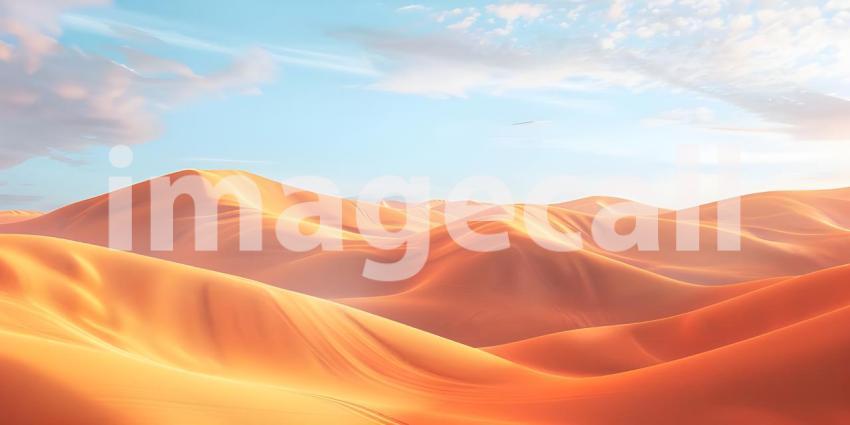 Beautiful Desert sand dune background - Ai Generated