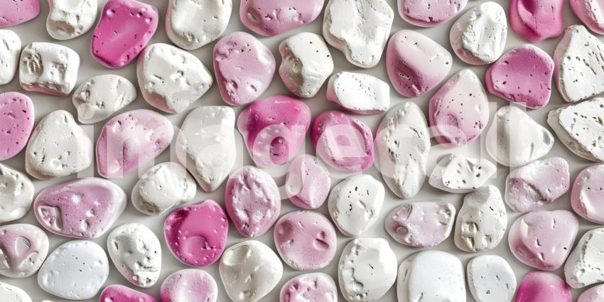 Beautiful White pink pebble texture background - Ai Generated