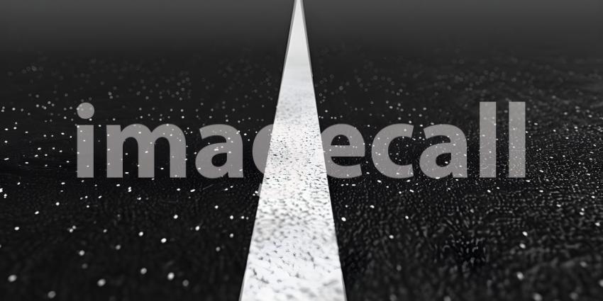 Black asphalt road with white dividing lines background - Ai Gen