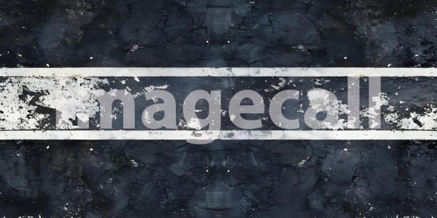 Black asphalt road with white dividing lines background - Ai Gen