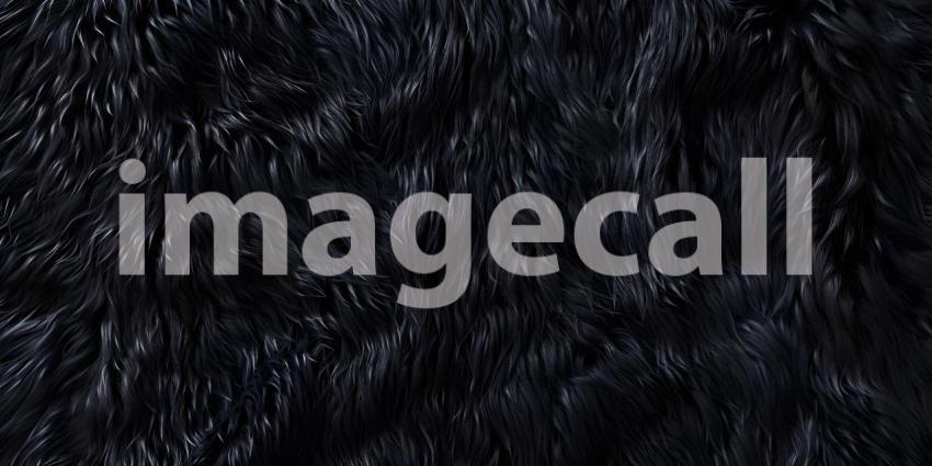 Black fur texture pattern background - Ai Generated