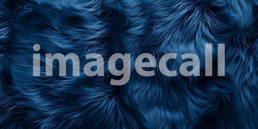 Blue fur texture pattern background - Ai Generated