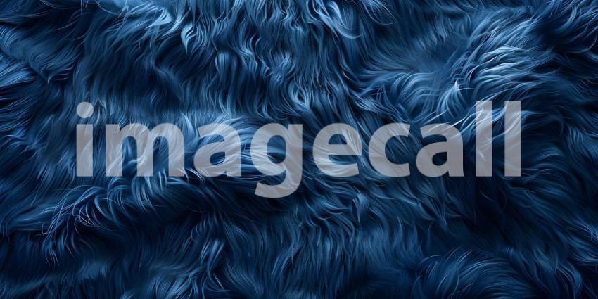 Blue fur texture pattern background - Ai Generated