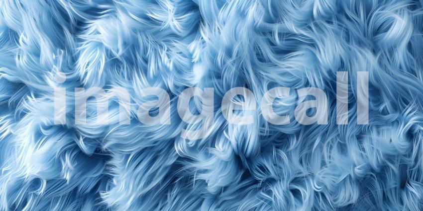 Blue fur texture pattern background - Ai Generated