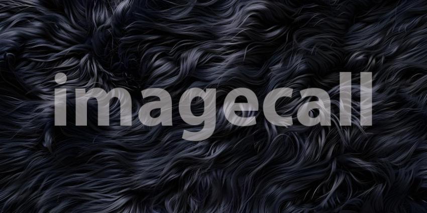 Black fur texture pattern background - Ai Generated