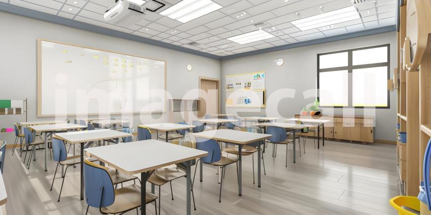 Modern Empty meeting room in office background - Ai Generated