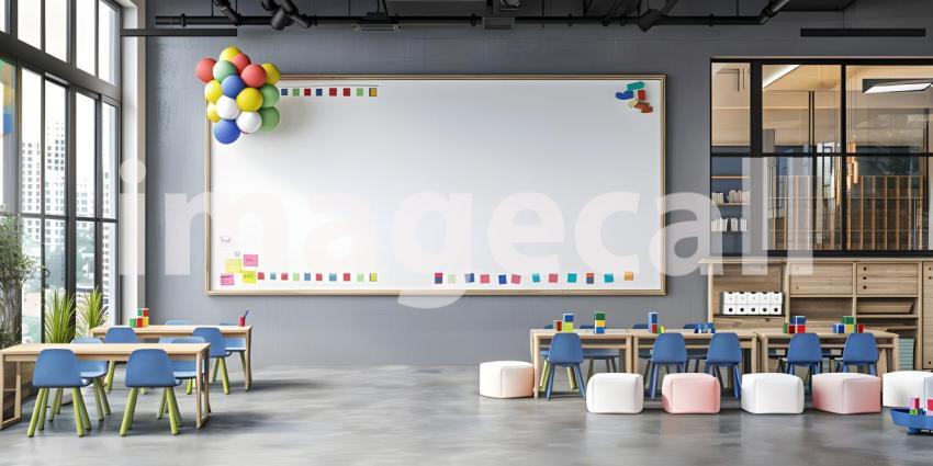 Modern Empty meeting room in office background - Ai Generated