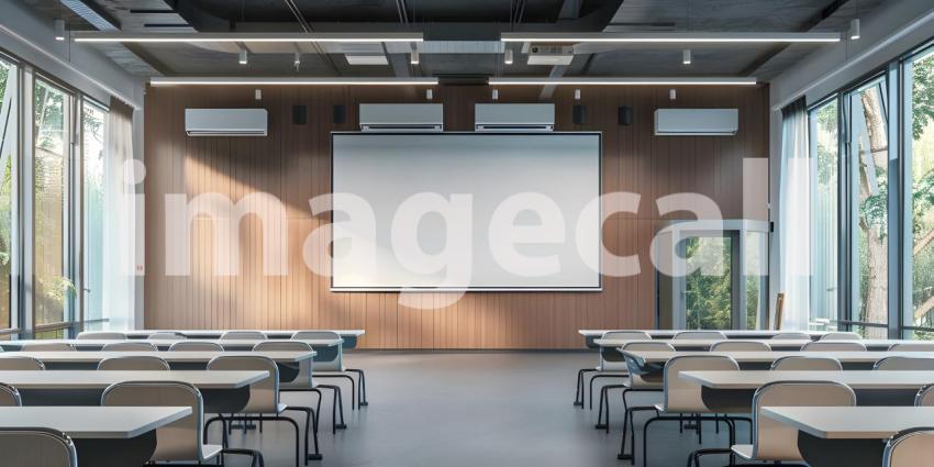 Modern Empty meeting room in office background - Ai Generated