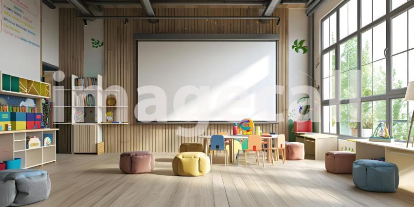 Modern Empty meeting room in office background - Ai Generated