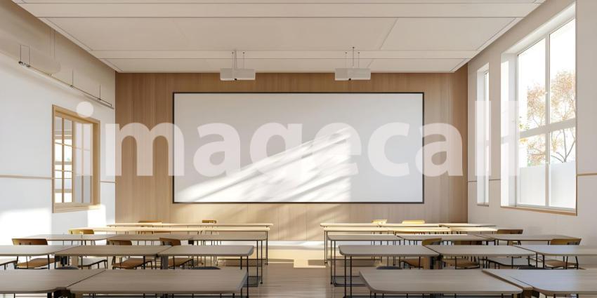 Modern Empty meeting room in office background - Ai Generated
