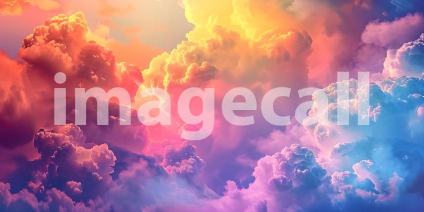 Colorful Clouds Background - Ai Generated
